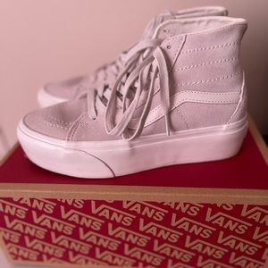 Vans Gray Platform High Tops